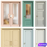 Interior door 016 3D Model Vray, Corona