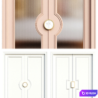 Interior door 016 3D Model Vray, Corona