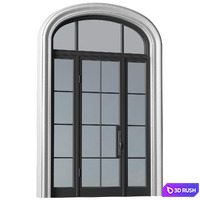 Arc Classic Entrance Doors.Entrance to the house.Front Door.Arched Opening Window.Outdoor Entrance classic door.External Doors. Exterior Door.Street Doors 3D Model Vray, Corona