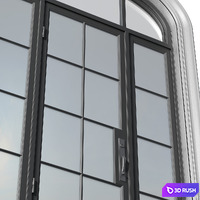 Arc Classic Entrance Doors.Entrance to the house.Front Door.Arched Opening Window.Outdoor Entrance classic door.External Doors. Exterior Door.Street Doors 3D Model Vray, Corona