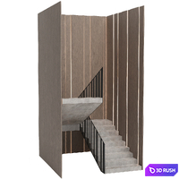 Staircase 2 3D Model Corona