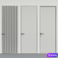 Concealed door - interior door 042 - invisible door 3D Model Vray, Corona