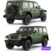 Jeep Wrangler 392 2022 3D Model Vray