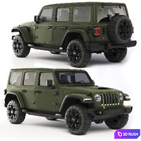 Jeep Wrangler 392 2022 3D Model Vray