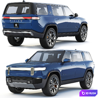 Rivian R1S Adventure 2022 3D Model Vray