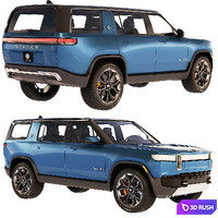 Rivian R1S Adventure 2022 3D Model Vray