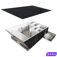 Barnhouse 3D Model Vray, Corona