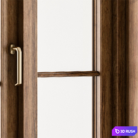 Classic Wooden - Windows Set 25 3D Model Vray, Corona