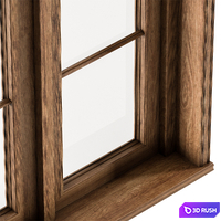 Classic Wooden - Windows Set 25 3D Model Vray, Corona