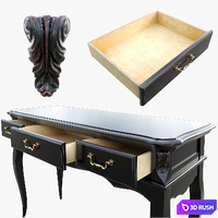 Console table 3 drawers Belverom / Aletan 3D Model Vray