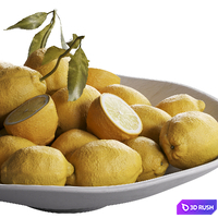fresh lemons 3D Model Vray, Corona