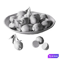 fresh lemons 3D Model Vray, Corona