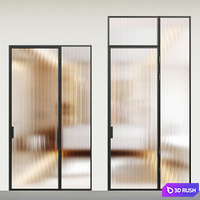 Art deco door - interior door 114 - glass door 3D Model Vray, Corona