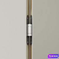 Concealed door 3D Model Vray, Corona