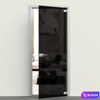 Glass door - Interior door 134 3D Model Vray, Corona