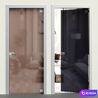 Glass door - Interior door 134 3D Model Vray, Corona
