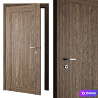 Modern Door Set 88 3D Model Vray, Corona