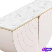 Gold Console 3D Model Vray