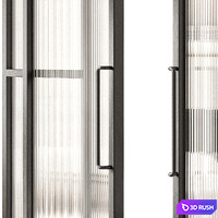 Art deco doors 6 3D Model Vray, Corona