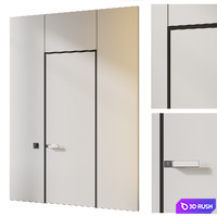 Concealed door 01 3D Model Vray, Corona