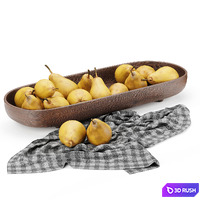 Pear-set 3D Model Corona