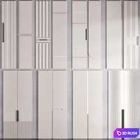 WARDROBE DOOR COLLECTION NO1 3D Model Vray, Corona
