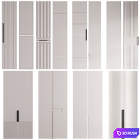 WARDROBE DOOR COLLECTION NO1 3D Model Vray, Corona