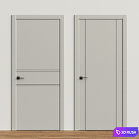 Modern single door - Interior door 181 3D Model Vray, Corona