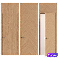 concealed wooden door - Interior door 184 3D Model Vray, Corona