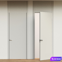 concealed wooden door - Interior door 184 3D Model Vray, Corona