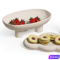 Chubby Set for tea drinking 3D Model Vray, Corona