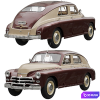 GAZ M-20 "Pobeda" 3D Model Corona