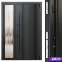 Front door 001-Portalle - exterior door - entrance door 3D Model Vray, Corona