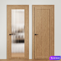 Modern single door - Interior door 189 3D Model Vray, Corona