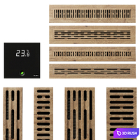 Floor Convectors set 001 3D Model Corona