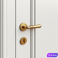Paris Volhovec door - Interior door 205 3D Model Vray, Corona