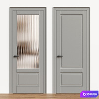 Neoclassic Single door - Interior door 207 - Novadvery 3D Model Vray, Corona