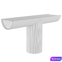 Console Table Pilotis 3D Model Vray, Corona