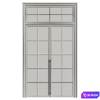 Art deco door - Metal glass door - Interior door 218 3D Model Vray, Corona