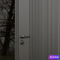 Entrance door set6 3D Model Vray, Corona