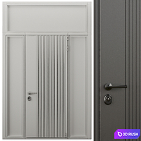 Entrance door set6 3D Model Vray, Corona