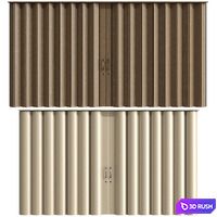 Sliding Partition Walls 3D Model Vray, Corona