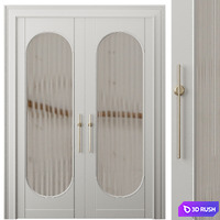Entrance door set12 3D Model Corona