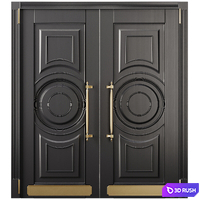 Entrance door set10 3D Model Vray, Corona
