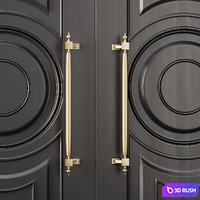Entrance door set10 3D Model Vray, Corona