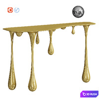 Melting Gold/Silver Console Zhipeng Tan 3D Model Vray, Corona