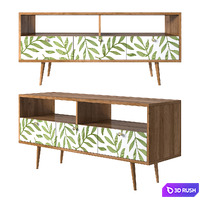 Console "Berber" with three drawers 3D Model Corona