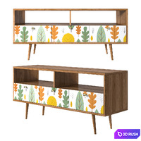 Console "Berber" with three drawers 3D Model Corona