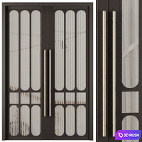 Entrance door set22 3D Model Vray, Corona