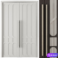 Entrance door set22 3D Model Vray, Corona